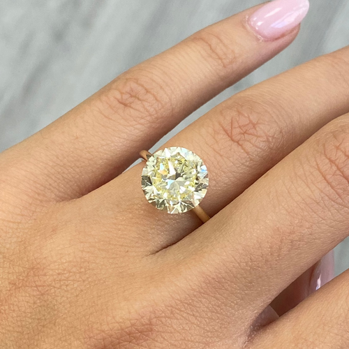 6 Carat Fancy Yellow Round Diamond - Loose