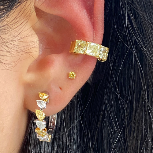 3.6 Carat Yellow Diamond Ear Cuff