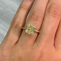 5.02ct Fancy Yellow Radiant Cut Diamond - Loose
