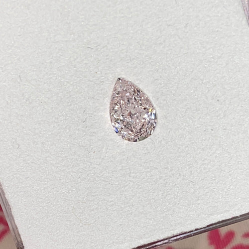 1.00ct Light Pink Pear Shape Diamond -  Loose
