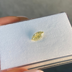 1.22 Carat Fancy Yellow Marquise Cut Diamond - Loose
