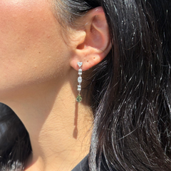 5.13ct Green Diamond Earrings