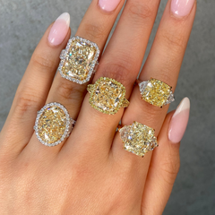 8 Carat Yellow Diamond Engagement Ring