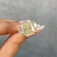 8 Carat Yellow Diamond Engagement Ring