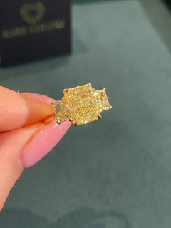 Golden Trilogy Yellow Diamond Engagement Ring