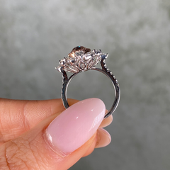 1ct Fancy Light Pink Oval Diamond Ring