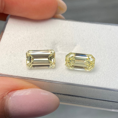 3.01ct Fancy Yellow Unique Emerald Cut Diamond - Loose