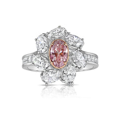 natural pink diamond rings, pink diamond engagement rings, jewelry gifts for her natural diamonds