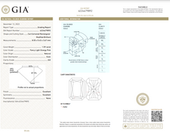 1.59 Carat Fancy Light Orangy Pink Diamond Elongated Radiant Cut Diamond SI2 Clarity Excellent + Excellent Cutting No Fluorescence GIA Certified Diamond