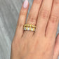 Alternating Fancy Yellow and White Diamond Eternity Band