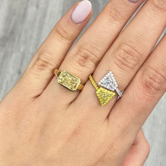 3 carat fancy light yellow diamond ring. Fancy light yellow diamond. Gia certified fancy light yellow diamond. Yellow diamond engagement ring. Canary yellow diamond ring.