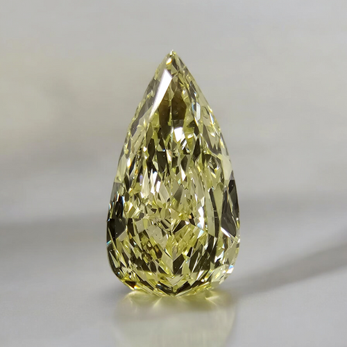 1.12ct Fancy Light Yellow Pear- Loose Diamond