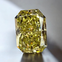 1.12ct GIA Fancy Intense Yellow Elongated Radiant Diamond - Loose