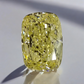 3.01ct Fancy Light Yellow Elongated Cushion Diamond- Loose