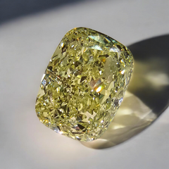 3.55ct GIA Fancy Yellow VS2 Cushion Diamond - Loose