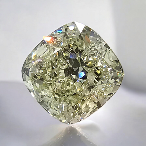 1.54ct Green Cushion Cut Diamond -  Loose