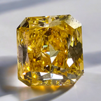 1.37ct Fancy Intense Orangy Yellow Radiant Diamond - Loose