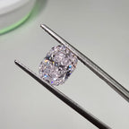 Natural pink diamond, elongated cushion cut diamond , loose diamond for custom jewelry.