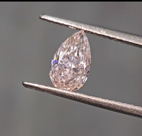 1.01ct Light Brown-Pink Pear Shape Diamond -  Loose