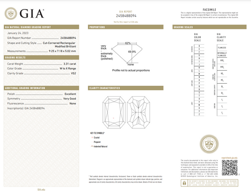 3.31 Carat Light Yellow (W-X) VS2 Clarity Radiant Cut Diamond 0.44 Carats of White Rounds GIA Certified Diamond Crafted in Platinum and 18k Yellow Gold Handmade in NYC