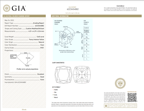 fancy intense yellow cushion diamond studs