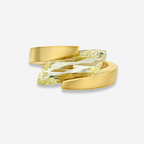 3 Carat Yellow 'Flame' Diamond Ring