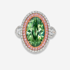 5.78ct Green Marquise Diamond Ring