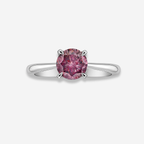 1ct Fancy Intense Pink Round Diamond Engagement Ring