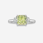 1.67ct Fancy Intense Yellow-Green Diamond Ring