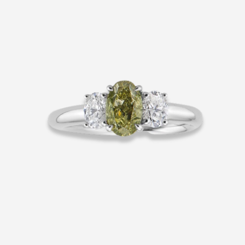 1ct Chameleon Oval Diamond Ring