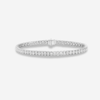 8ct Oval White Diamond Tennis Bracelet