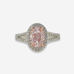 1.56ct Very Light Pink Diamond Engagement Ring
