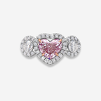 1.37ct Light Pink Heart Diamond Ring