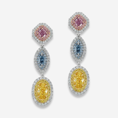 Multicolor Diamond Earrings