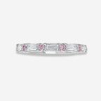 Pink Diamond Princess Band Ring