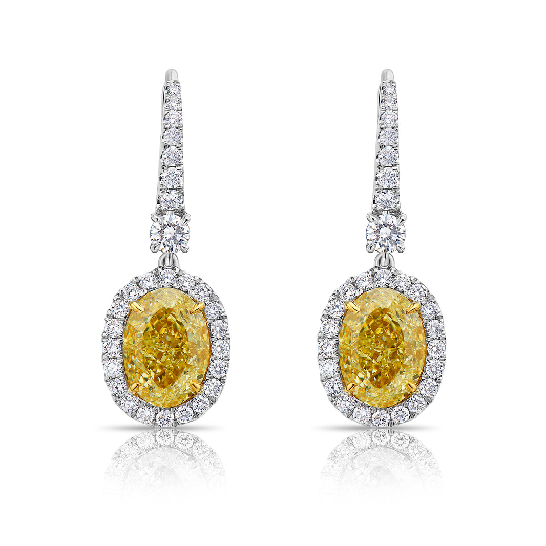 Yellow Diamond Earrings – Rare Colors