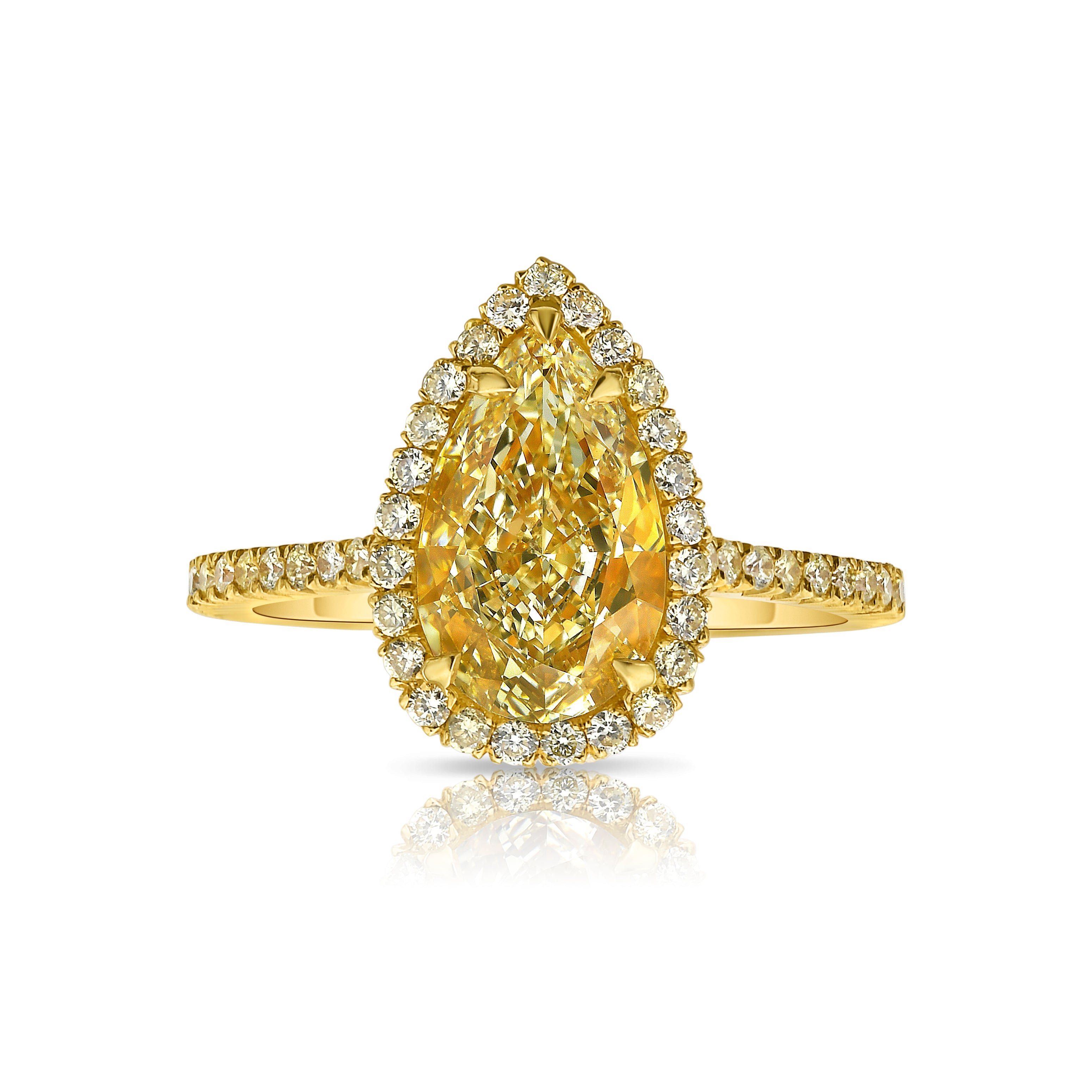 Yellow Diamond Ring - Diamond Engagement Rings – Rare Colors