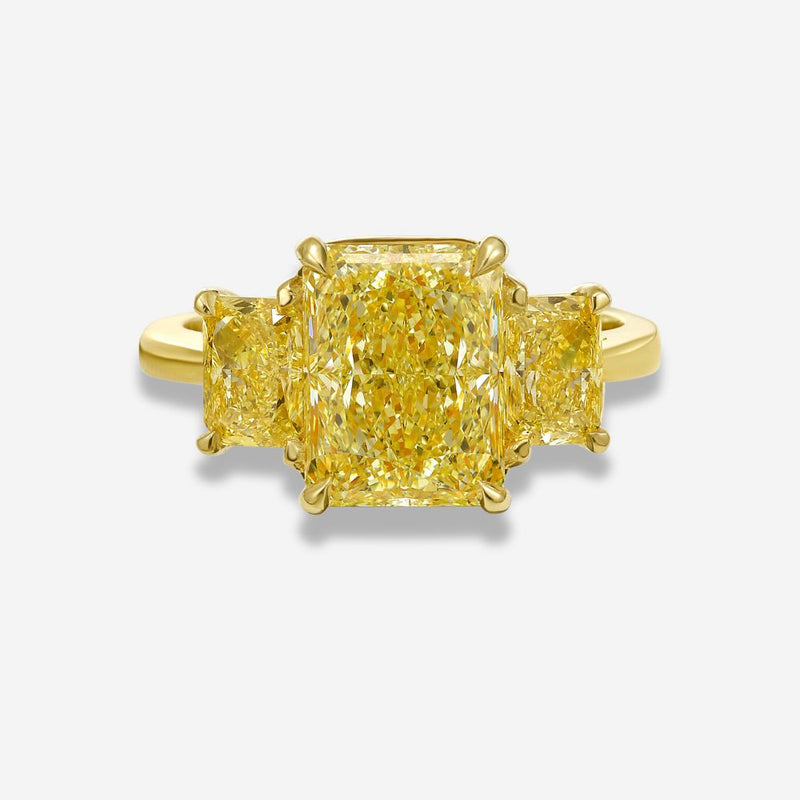 Golden Trilogy Yellow Diamond Engagement Ring