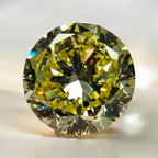 6 Carat Fancy Yellow Round Diamond - Loose