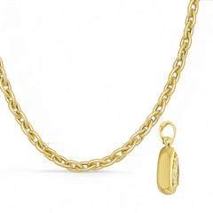 5.5 Carat Yellow Pear Diamond Detachable Bezel Pendant
