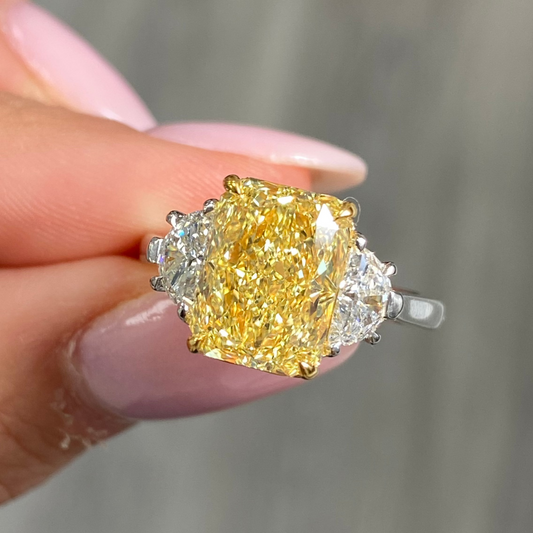 Cartier canary yellow diamond ring clearance