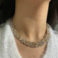 Yellow and White Diamond Necklace