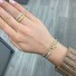 6.5ct Alternating Fancy Yellow & White Pear Shape Diamond Bracelet