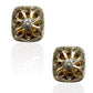 fancy intense yellow cushion diamond studs