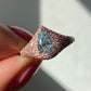 1 Carat GIA Light Blue Pear Shape Diamond Ring