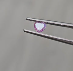 0.51ct Fancy Intense Pink Purple Heart Cut Diamond