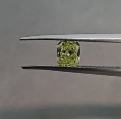 1.50 Carat Radiant Cut Diamond  GIA Certified Diamond  Fancy Intense Yellow  VVS2 Clarity 