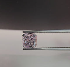 Natural pink diamond, gia certified pinkish purple radiant cut diamond natural purple diamond 