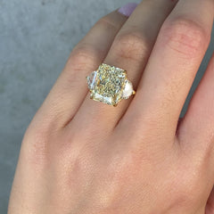 8 Carat Yellow Diamond Engagement Ring