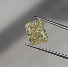 5.58ct Fancy Yellow Elongated Radiant Cut Diamond - Loose